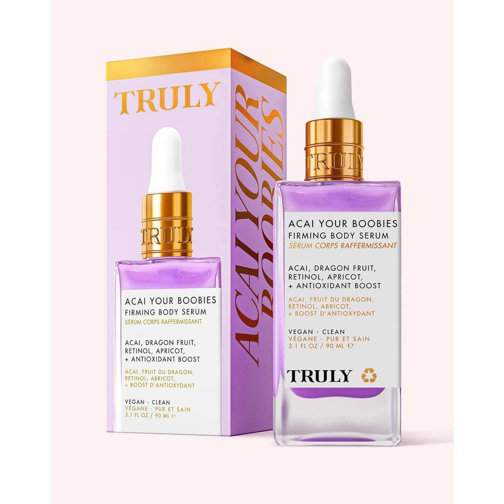 Truly Acai Your Boobies Firming Body Serum 3.1 oz New